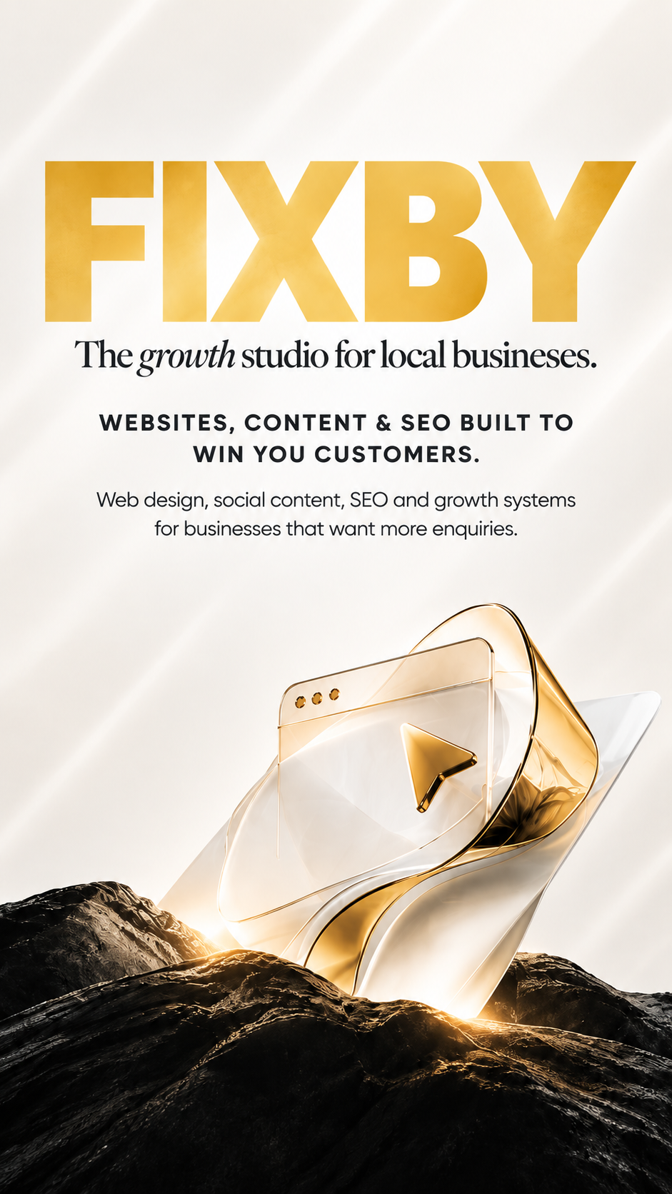 Fixby Studios — the growth studio for local businesses. Websites, content and SEO built to win you customers.